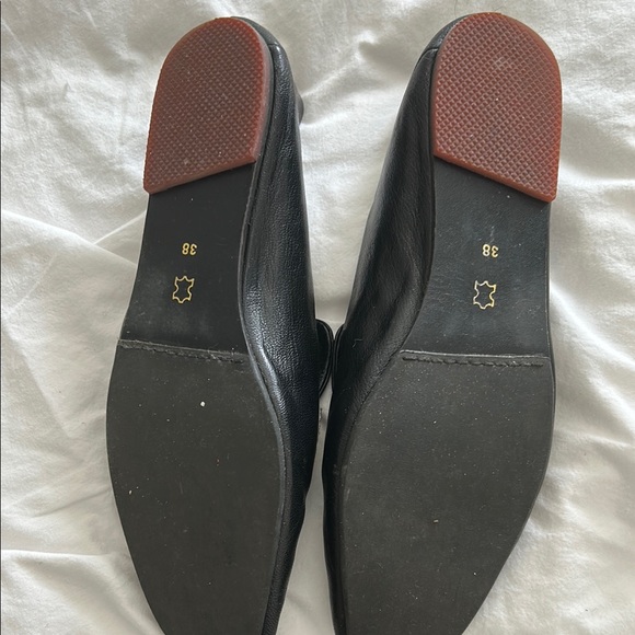 Black Leather Yuko imanishi ( Japanese designer) Loafers with Gold Accent. 38 EU - Picture 3 of 3